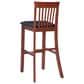 Linon Home Decor Torino Craftsman Bar Stool in Dark Cherry, , large