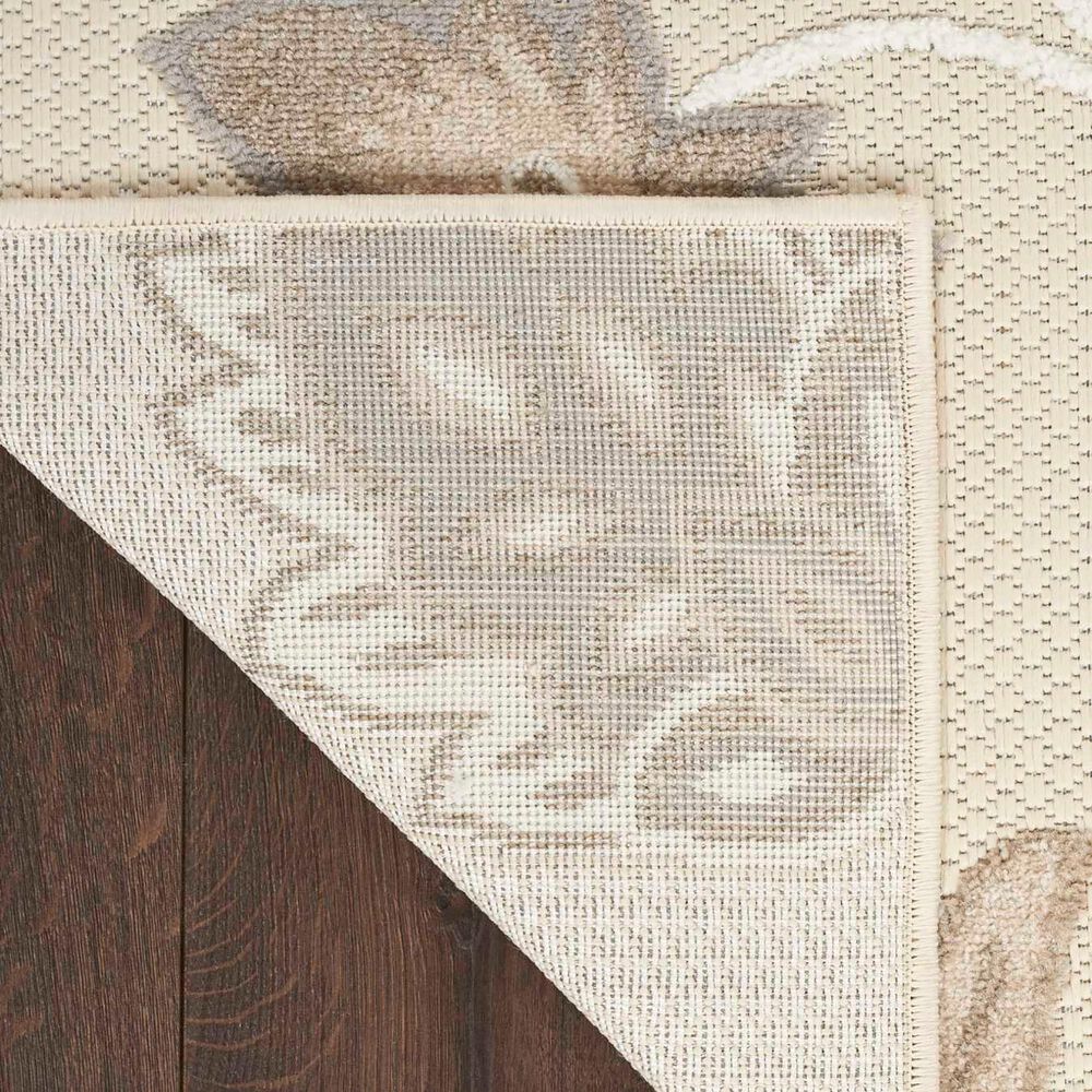 Nourison Aloha ALH31 2&#39;3&quot; x 8&#39; Beige Indoor/Outdoor Runner, , large