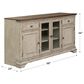 Belle Furnishings Morgan Creek 68"  TV Console in White, , large