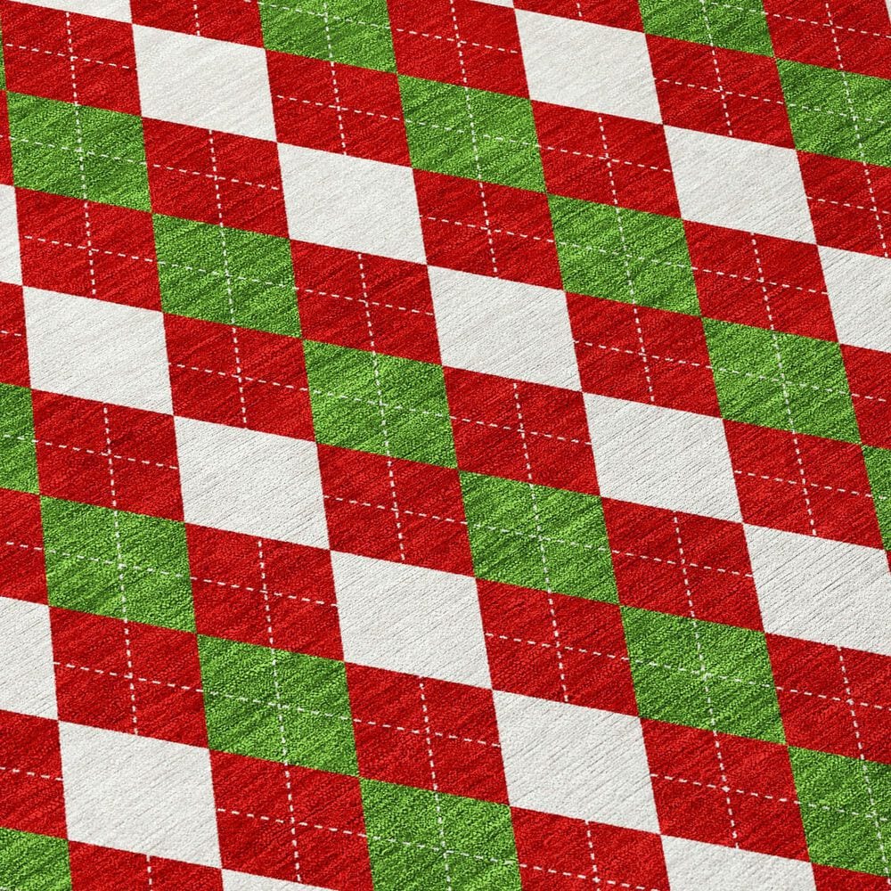 Dalyn Rug Company Wonderland WN20 2&#39;3&quot; x 7&#39;6&quot; Red Indoor/Outdoor Runner, , large
