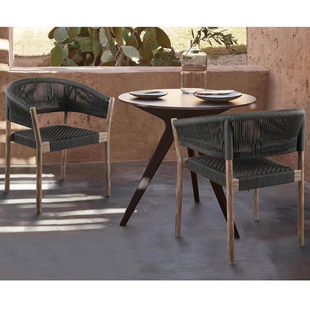 Blue River Doris Patio Dining Chair in Light Eucalyptus and Charcoal &#40;Set of 2&#41;, , large