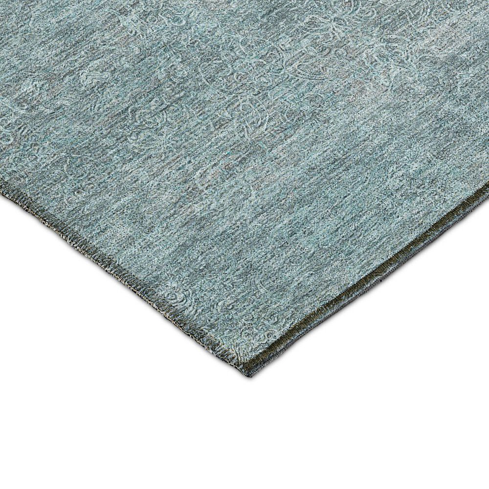 Dalyn Rug Company Burano BU1 2&#39;3&quot; x 7&#39;6&quot; Seafoam Indoor/Outdoor Runner, , large