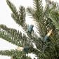 The Gerson Company 4" Electric Lightly Flocked Half Holiday Tree in Green, , large