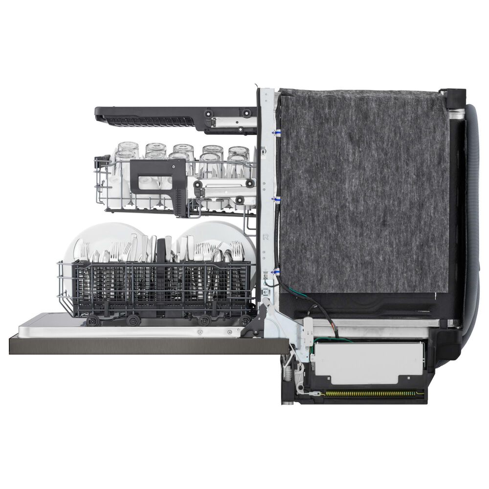 LG 24" Built-In Pocket Handle Dishwasher with SteamAssist in Black Stainless Steel, , large