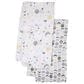 Lambs & Ivy Little Star 2-Piece Muslin Swaddle Blanket Set in White, , large