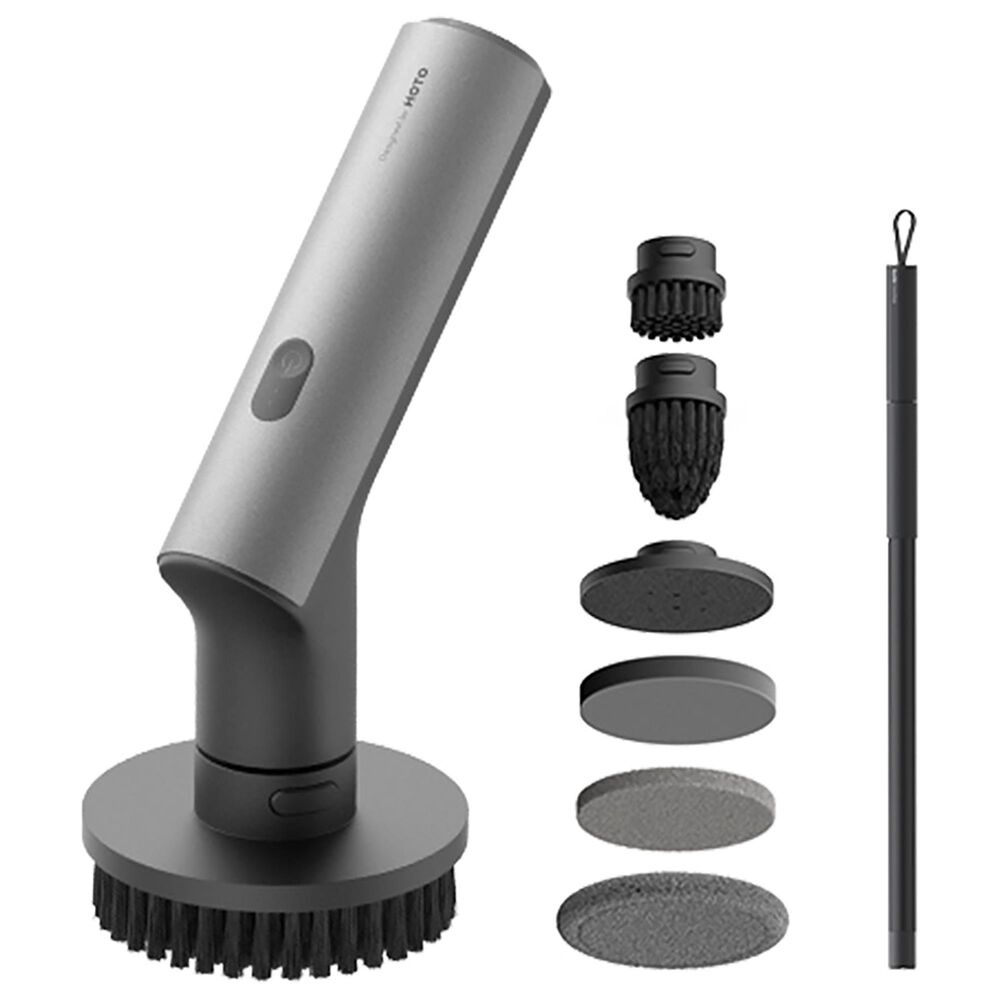 Hoto Tools Electric Spin Scrubber in Grey and Black, , large