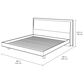 BDI Kava King Platform Bed in Natural Walnut with Lighting and USB Ports
, , large