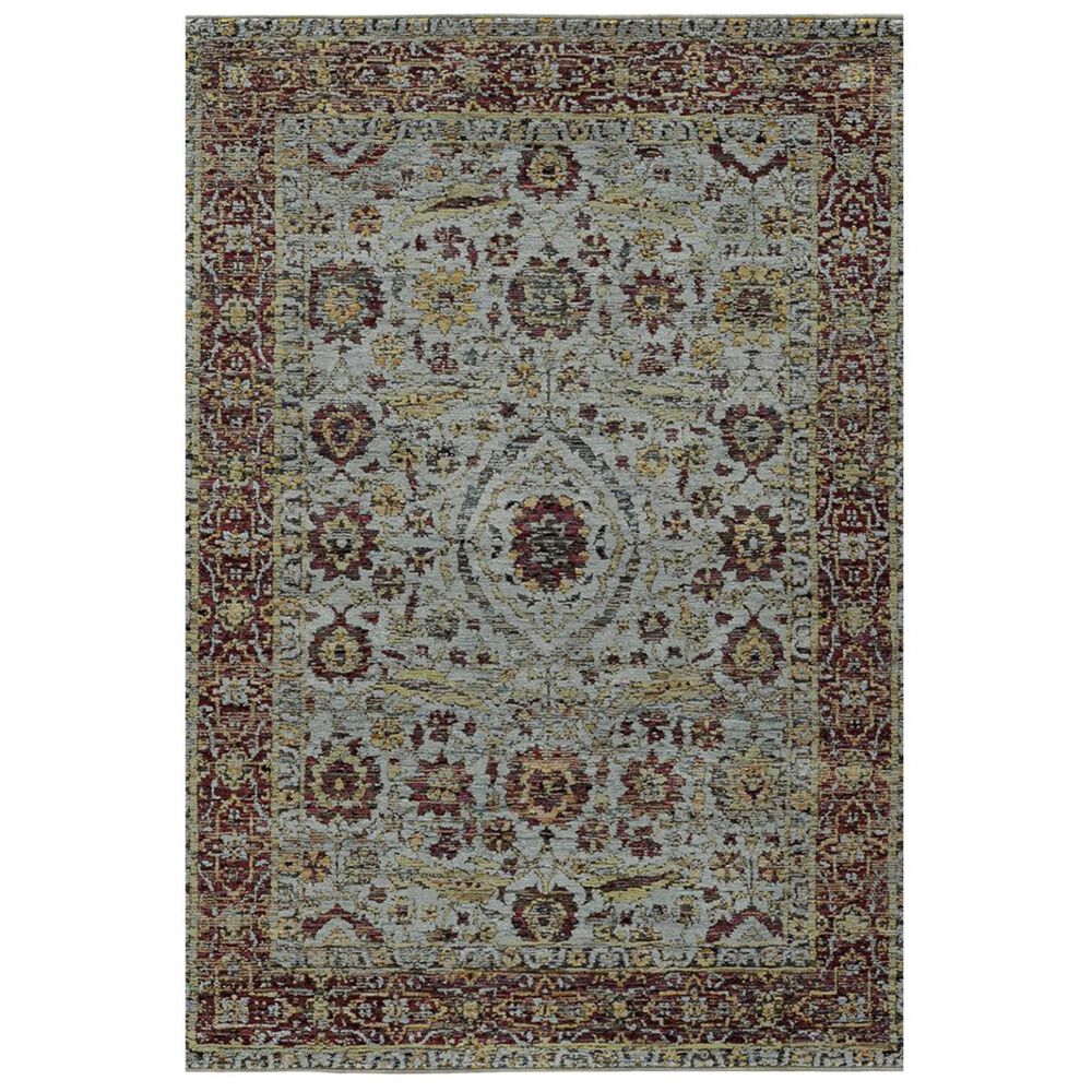 Oriental Weavers Andorra 7155A 10" x 13"2" Blue and Red Area Rug, , large