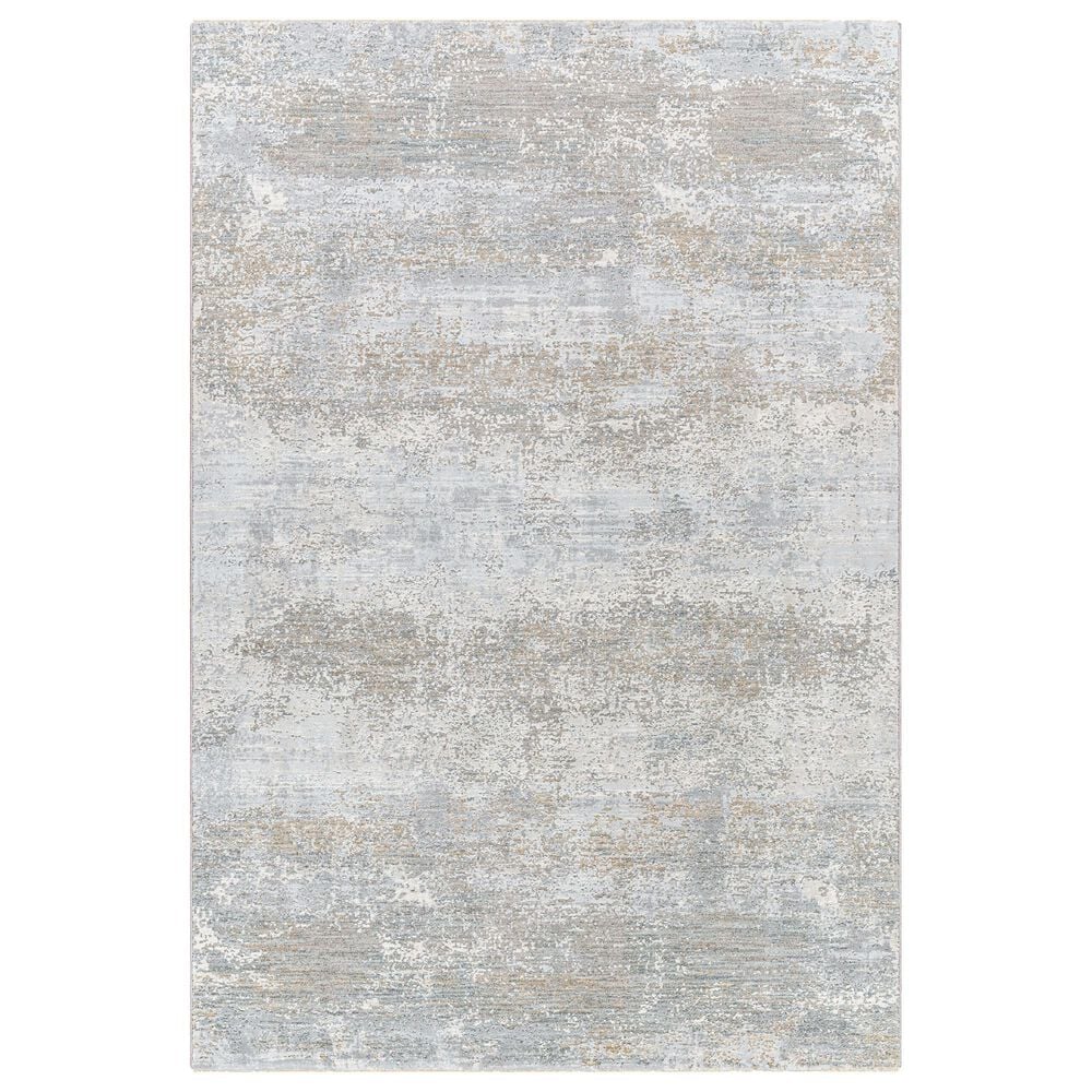 Surya Brunswick 2" x 2"11" Cream, Light Slate, Taupe, Blue, Gray and Seafoam Area Rug, , large
