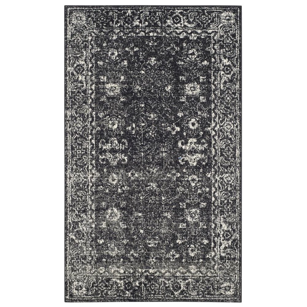 Safavieh Evoke EVK270K-27 2"2" x 7" Charcoal/Ivory Runner, , large