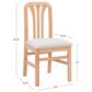 Linon Home Decor Pamela Side Chair in Natural (Set of 2), , large