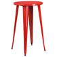Flash Furniture 3-Piece Metal Bar Table Set in Red, , large
