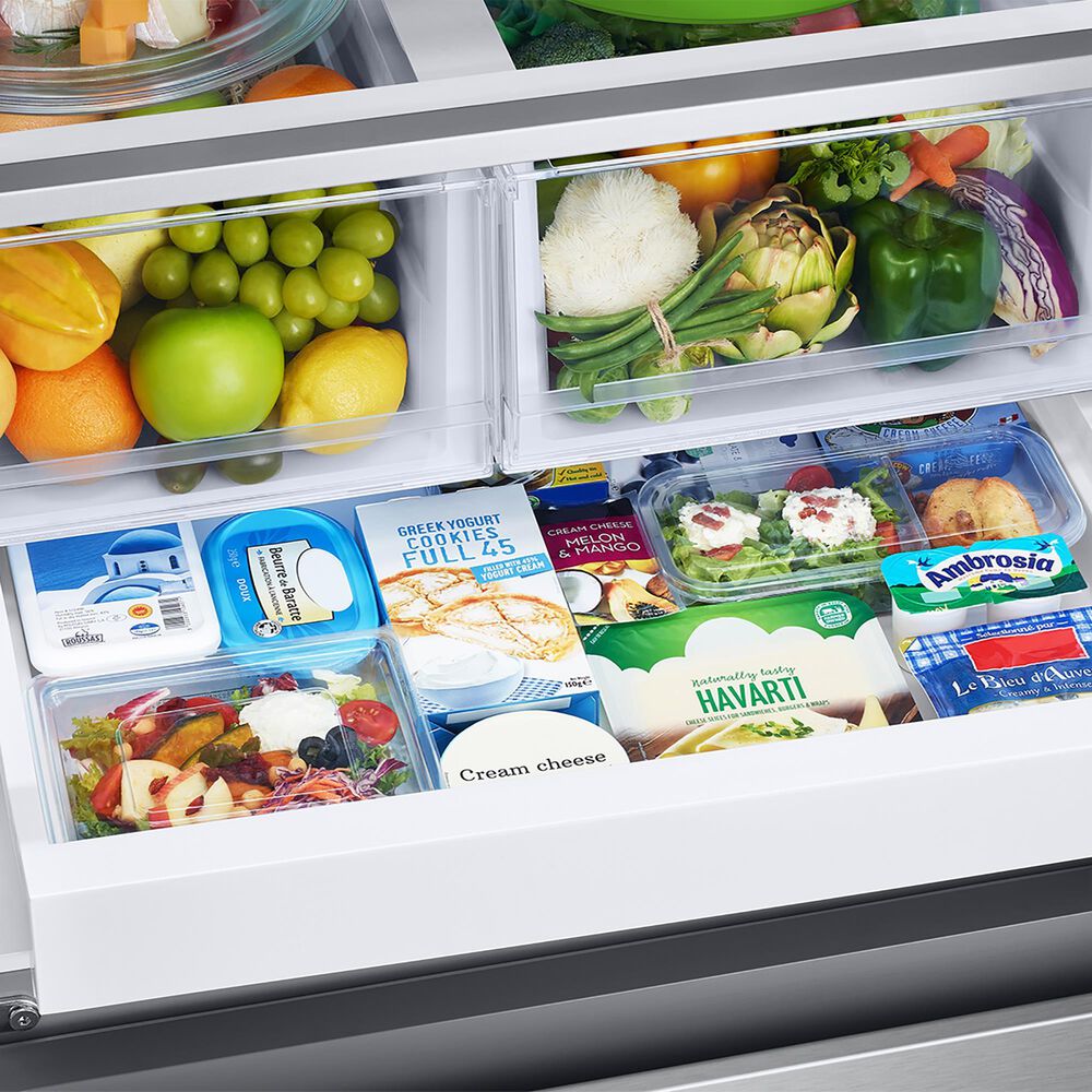 Samsung 25 Cu. Ft. 3-Door French Door Refrigerator with Beverage Center in Stainless Steel, , large