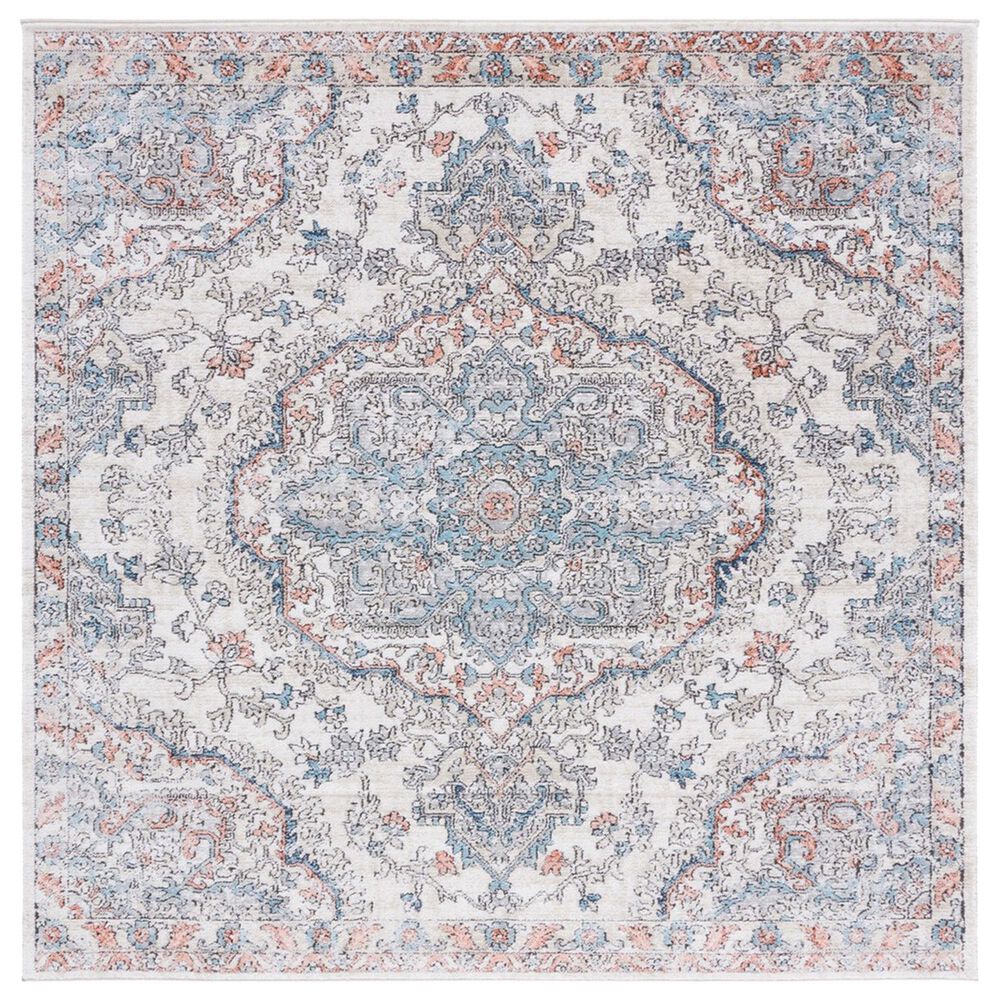 Safavieh Oregon ORE812  6"7" Square Grey and Blue Area Rug, , large