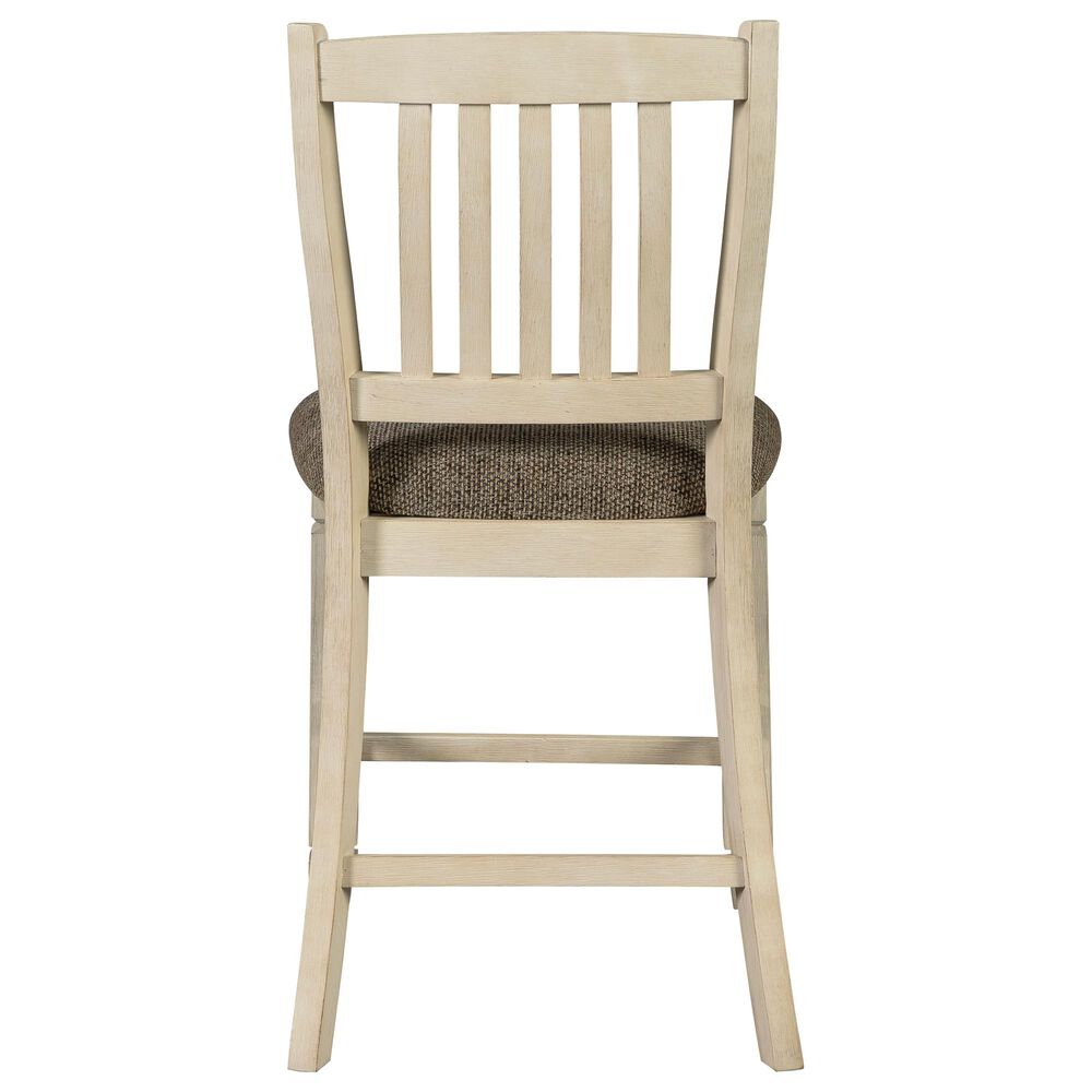 Signature Design by Ashley Bolanburg Upholstered Counter Stool in Antique White, , large