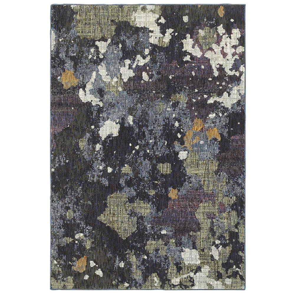Oriental Weavers Evolution 8029A 8"6" x 11"7" Navy Area Rug, , large