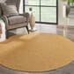 Nourison Positano 6" Round Yellow Indoor/Outdoor Area Rug, , large