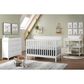 Oxford Baby Logan 4-In-1 Convertible Crib in Snow White, , large