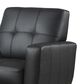Living Essentials Contemporary Accent Chair with Track Arms in Black, , large