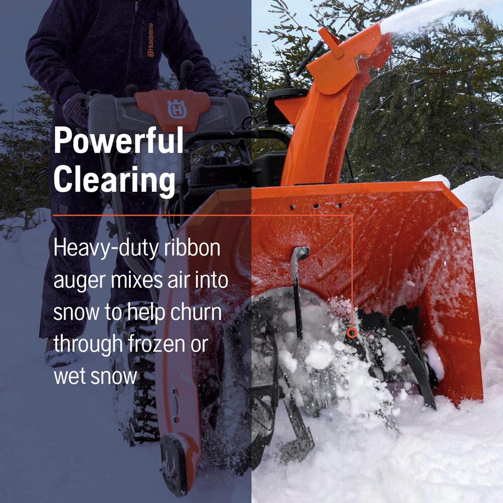 Husqvarna 27" Snow Blower in Orange, , large