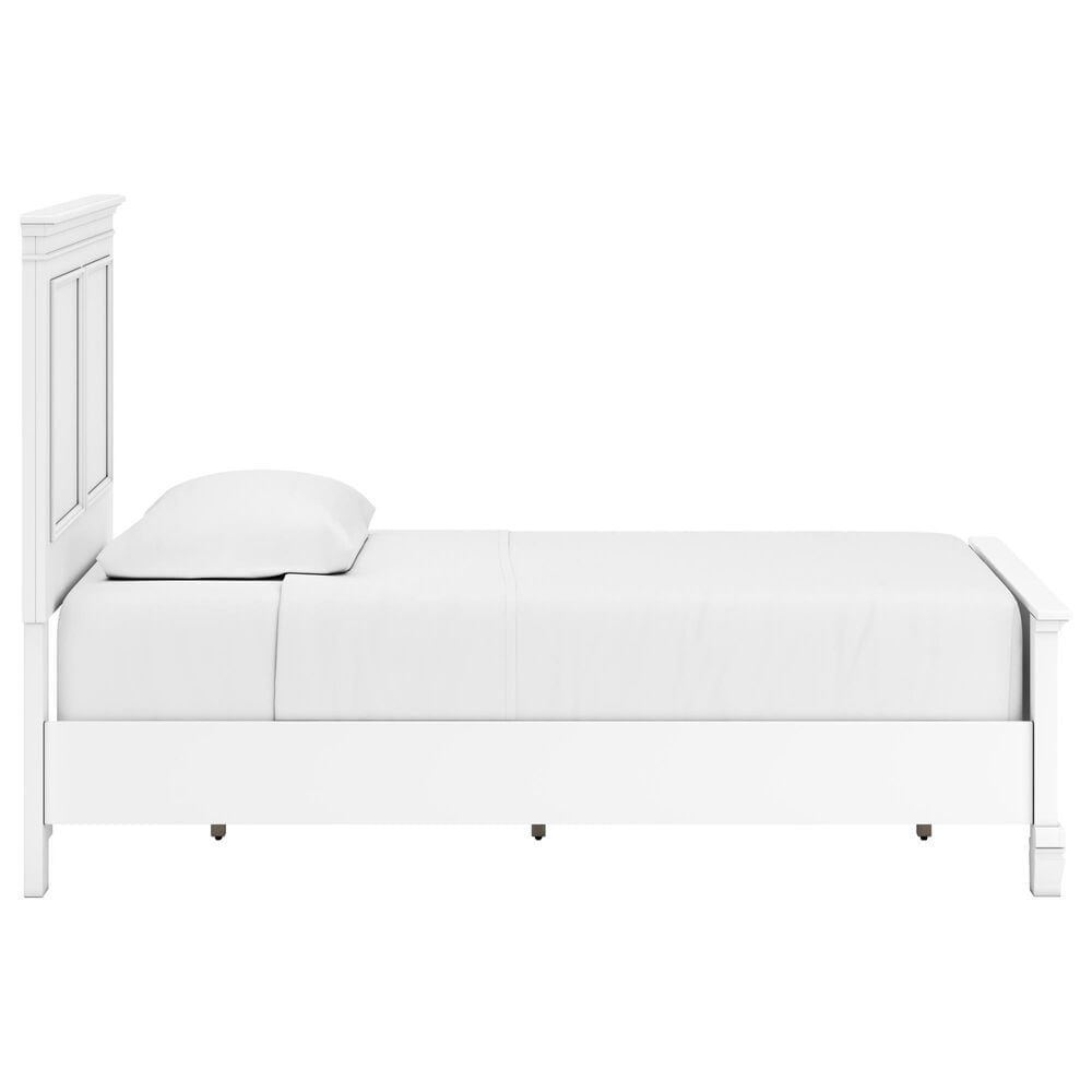 Ashley Fortman Twin Panel Bed in White, , large
