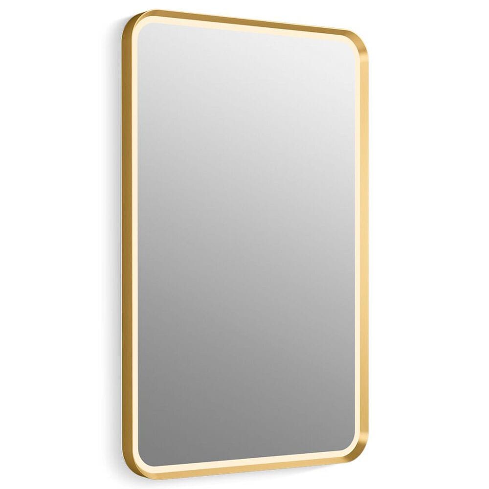 Kohler Essential Ultrabright Vanity Mirror in Moderne Brushed Gold, , large