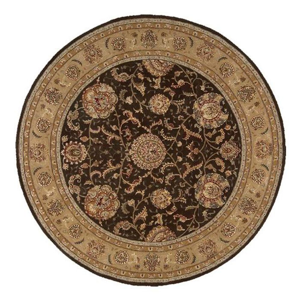 Nourison 2000 2206 8' Round Brown Area Rug, , large