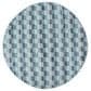 Safavieh Montauk Geometric 6" Round Turquoise and Multicolor Area Rug, , large