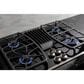 GE Profile 30" Built-In Gas Downdraft Cooktop in Black and Stainless Steel, , large