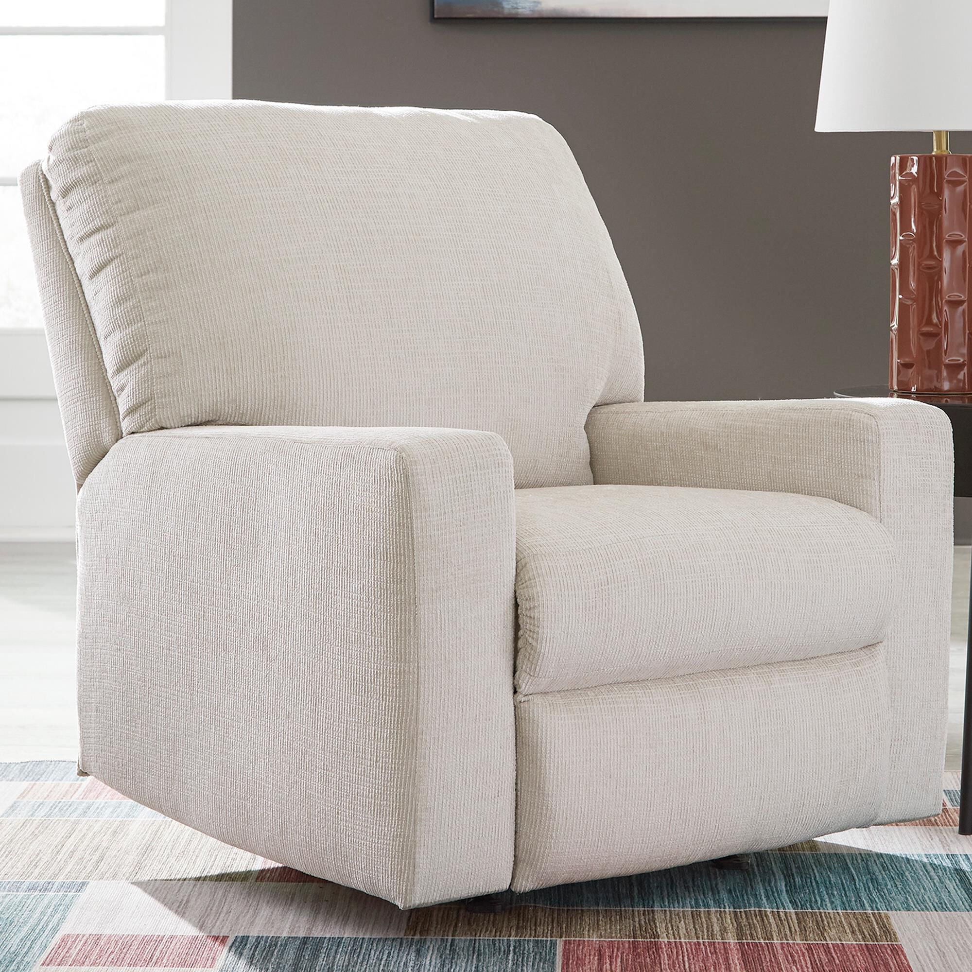 Ashley Aviemore Stationary Recliner in Stone
