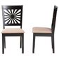 Baxton Studio Olympia Side Chair with Beige Cushion in Espresso Brown (Set of 2), , large