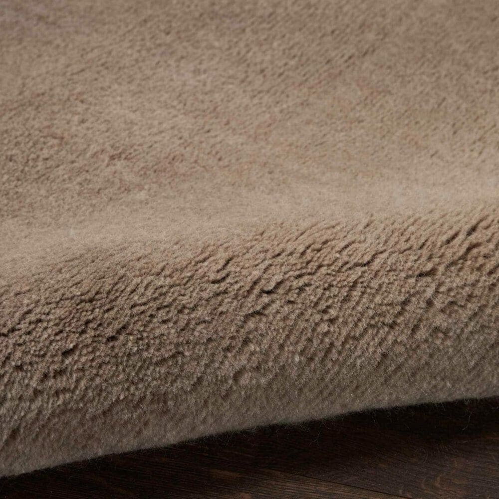 Nourison Plush Cloud 5&#39;3&quot; x 7&#39;3&quot; Taupe Area Rug, , large
