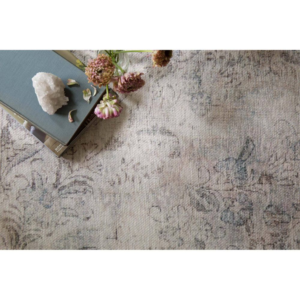 Loloi Loren LQ-04 2&#39;6&quot; x 7&#39;6&quot; Silver and Slate Runner, , large