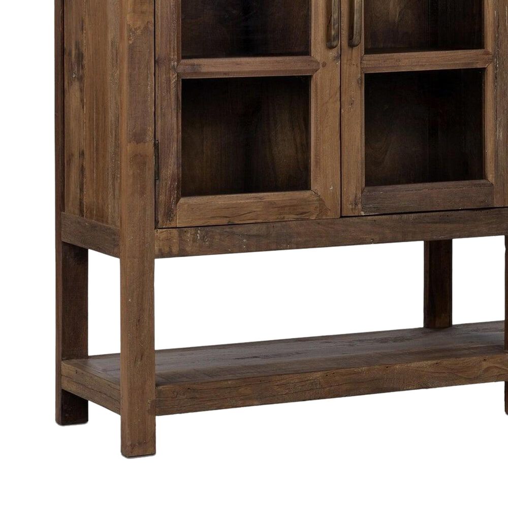 Classic Home Kharga 4-Door Display Cabinet in Natural, , large