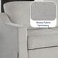 Lifestyle Solutions Haddington Stationary Convertible Sofa with Chaise in Linen, , large