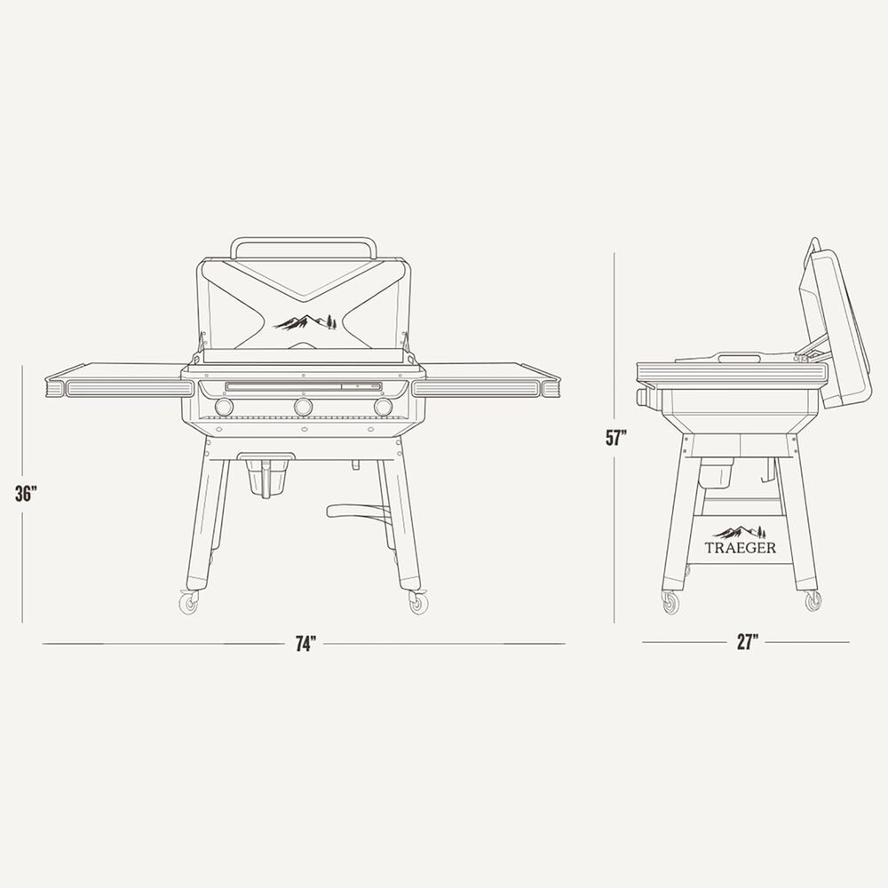 Traeger Grills Flatrock Flat Top Grill in Black, , large