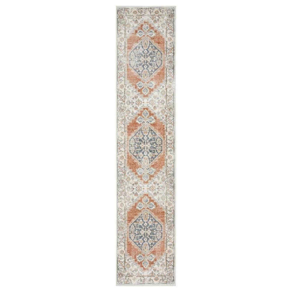 Nourison Astra Machine Washable ASW11 2"2" x 10" Grey and Multicolor Runner, , large