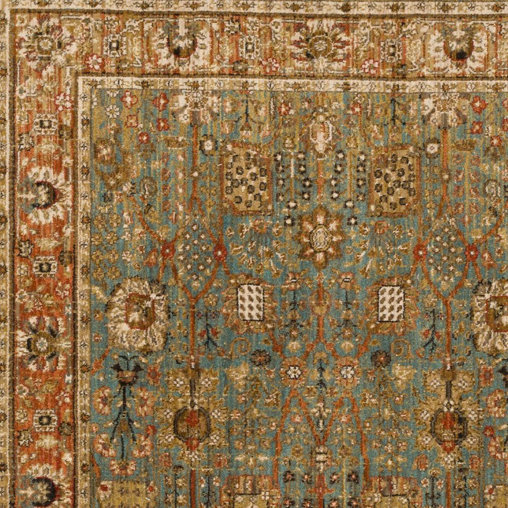 Karastan Spice Market Myanmar Aquamarine 9'6" x 12'11" Area Rug, , large