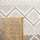 Safavieh Natura NAT854C 5" x 8" Ivory and Yellow Area Rug, , large