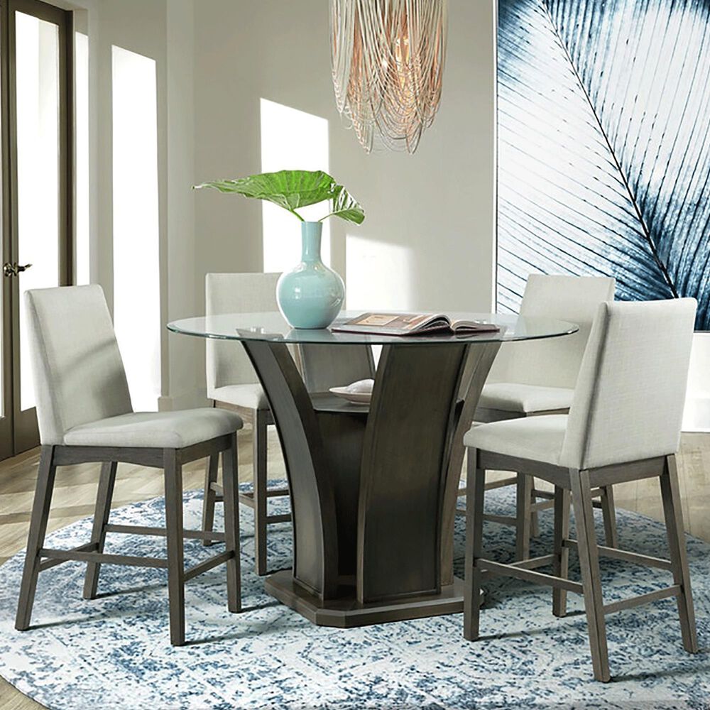 Mayberry Hill Dapper 5-Piece Dining Set in Grey, , large