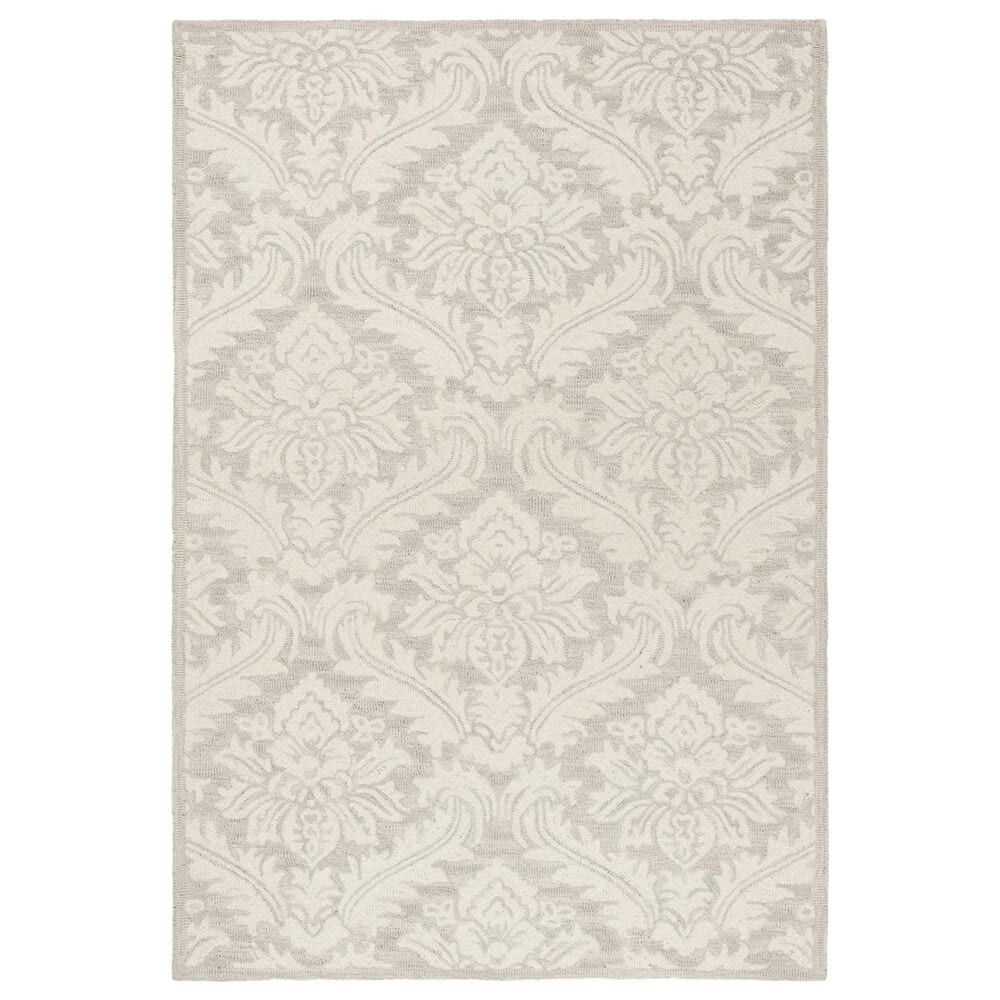 Safavieh Micro-Loop 4" x 6" Silver Area Rug, , large