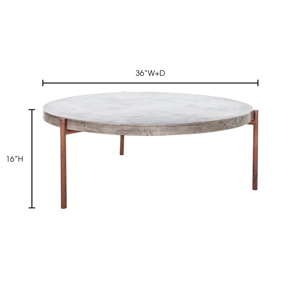 Moe&#39;s Home Collection Mendez Patio Coffee Table in Grey, , large