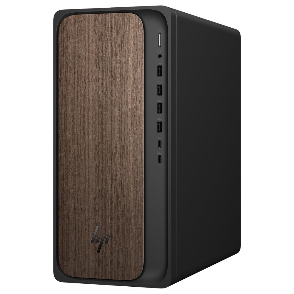 HP OmniDesk Desktop AI PC|Intel Core Ultra 5 225 - 16GB RAM - Intel Graphics - 512 GB SSD in Dark Walnut, , large