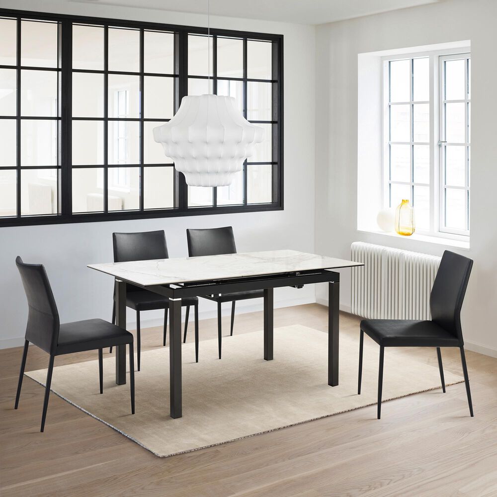 Blue River Giana Extendable Dining Table in Black and Carmen Grey - Table Only, , large