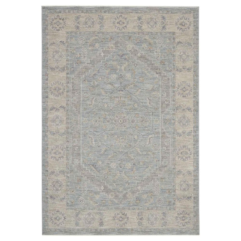 Nourison Infinite 5"3" x 7"8" Blue Area Rug, , large
