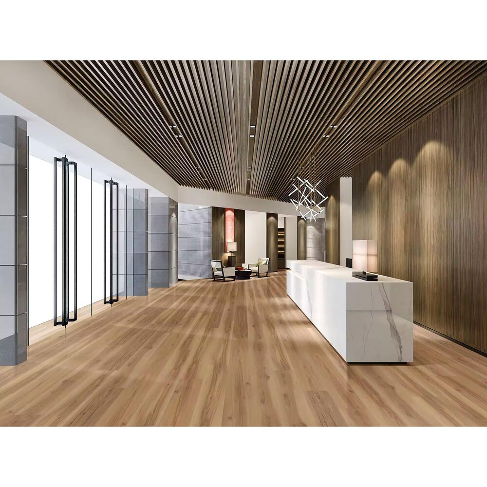 Happy Feet International Dynamic Stick Natural Hickory 9" x 60" Luxury Vinyl Plank, , large