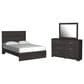 Ashley Belachime 3 Piece Queen Bedroom Set in Dark Charcoal, , large