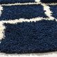 Safavieh Dallas Shag SGD257N-6R 6" x 6" Navy/Ivory Round Rug, , large