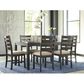 Ashley Rokane 7-Piece Dining Set in Light Brown, , large
