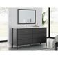 Ashley Cadmori 6-Drawer Dresser in Matte Black and White, , large